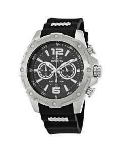 Men's Force Black Polyurethane with Stainless Steel accents Charcoal Dial