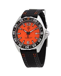 Men's Formula 1 Nylon Orange Dial Watch