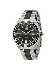 Men's Formula 1 Stainless Steel  with Black Ceramic Center Links) Anthracite Dial