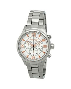 Men's Fortuna Chronograph Stainless Steel Silver Dial Watch