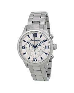 Men's Fortuna Chronograph Stainless Steel Silver-tone Dial Watch
