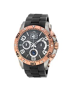 Men's Francoise Chronograph Silicone Grey Dial Watch