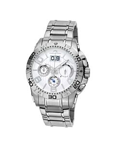 Men's Francoise Chronograph Stainless Steel White Dial Watch