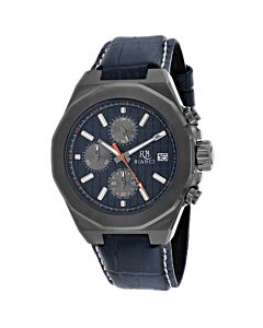 Men's Fratelli Chronograph Leather Blue Dial Watch
