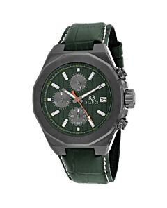Men's Fratelli Chronograph Leather Green Dial Watch