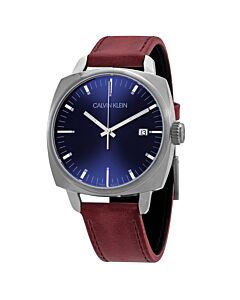 Men's Fraternity Leather Blue Dial Watch