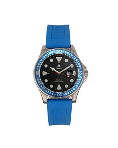 Men's Freedive Silicone Black Dial Watch