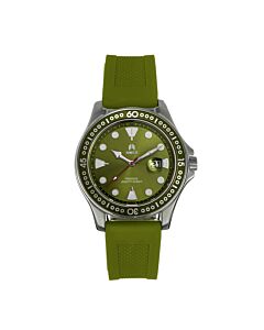 Men's Freedive Silicone Green Dial Watch