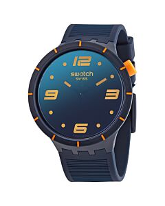 Men's Futuristic Blue Silicone Blue (Solar Spectrum Effect) Dial Watch
