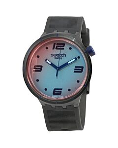 Men's Futuristic Grey Silicone Grey (Solar Spectrum Effect) Dial Watch