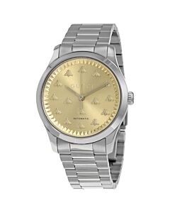 Men's G-Timeless Stainless Steel Champagne Dial Watch