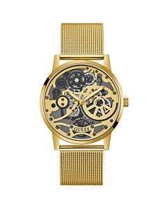 Men's Gadget Stainless Steel Gold-tone Dial Watch