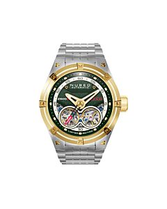 Men's Galileo Stainless Steel Green Dial Watch