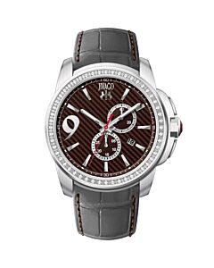 Men's Gliese Leather Maroon Dial Watch