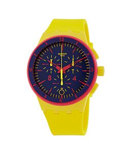 Men's GLOW LOOM Chronograph Silicone Blue Dial Watch