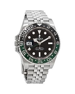 Men's GMT-Master II Oystersteel Rolex Jubilee Black Dial Watch