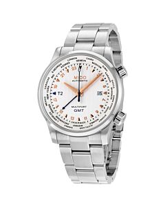 Men's GMT Stainless Steel Silver Dial