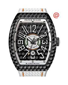 Men's Golf Leather Black Dial Watch