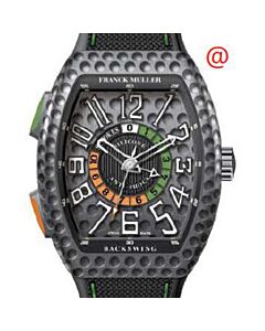 Men's Golf Leather Black Dial Watch