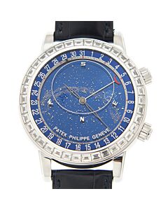 Men's Grand Complications Alligator Leather Skychart Dial Watch