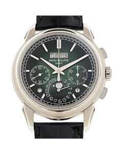 Men's Grand Complications Chronograph Alligator Green Dial Watch