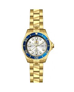 Men's Grand Diver 18kt Gold Ion-plated Stainless Steel Silver Dial