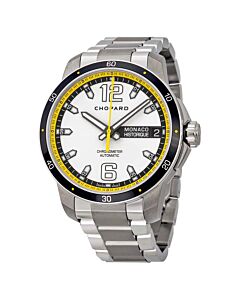 Men's Grand Prix de Monaco Historique Titanium Silver (Black and Yellow Rim) Dial Watch