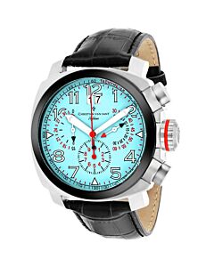 Men's Grand Python Chronograph Leather Blue Dial Watch