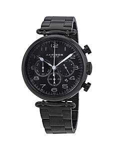 Men's Black Stainless Steel and Dial