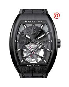 Men's Gravity Alligator Black Dial Watch