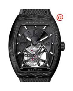 Men's Gravity Leather Black Dial Watch