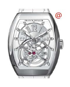 Men's Gravity Leather Silver-tone Dial Watch