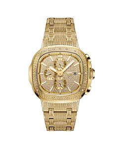 Men's Heist Stainless Steel Gold (Crystal Pave) Dial Watch