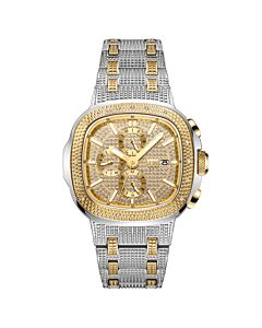 Men's Heist Stainless Steel Gold (Diamond Pave) Dial Watch