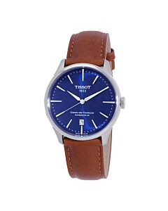 Men's Hemin Des Tourelles Leather Blue Dial Watch