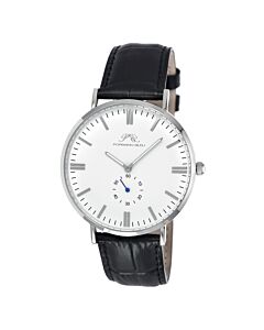 Men's Henry Leather White Dial Watch