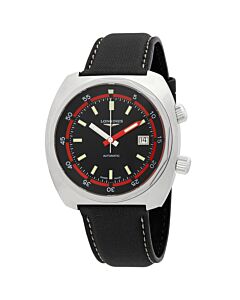 Men's Heritage Diver (Synthetic) Fabric Black Dial Watch