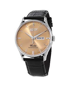 Men's Heritage Leather Champagne Dial Watch