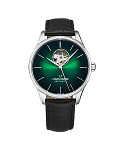 Mens-Heritage-Leather-Green-Dial-Watch