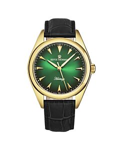 Mens-Heritage-Leather-Green-Dial-Watch