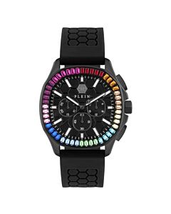 Men's High-Conic Chronograph Silicone Black Dial Watch