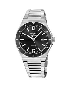 Men's High Line Stainless Steel Black Dial Watch