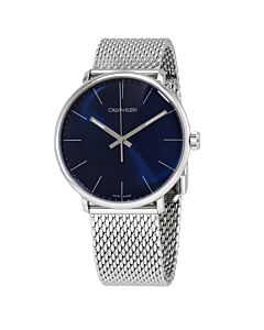 Men's High Noon Stainless Steel Mesh Blue Dial Watch