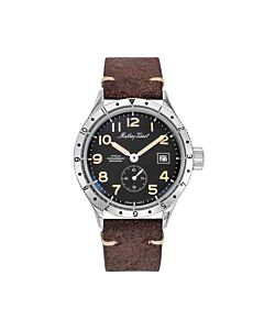 Men's Homage Type XX Leather Black Dial Watch