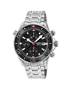 Men's Hudson Yards Chronograph Stainless Steel Black Dial Watch