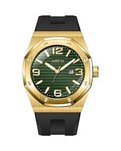 Men's Huracan Silicone Green Dial Watch