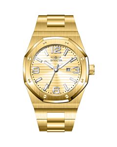 Men's Huracan Stainless Steel Gold-tone Dial Watch