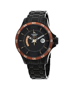 Men's Hurricane 3 Hands Bracelet Silicone Black Dial Watch
