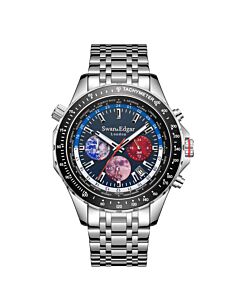 Men's Hybrid-Steel Chronograph Stainless Steel Black Dial Watch