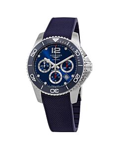 Men's HydroConquest Chronograph Rubber Blue Dial Watch